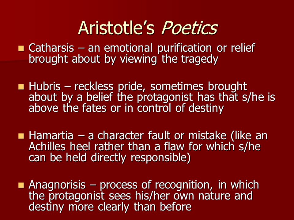 Aristotle’s Definition of Greek Tragedy